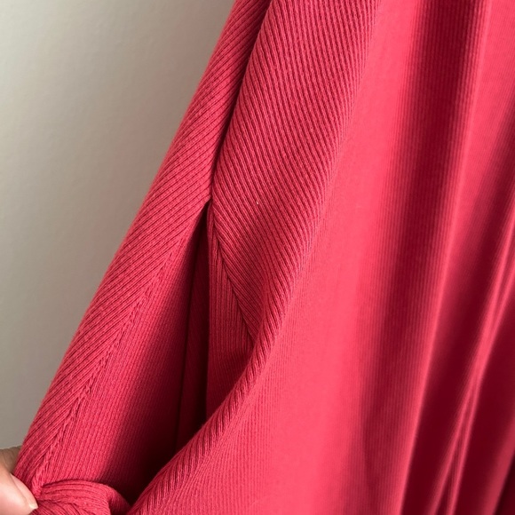 Torrid Red A-Line Mini Rib Trapeze Dress - Picture 3 of 9